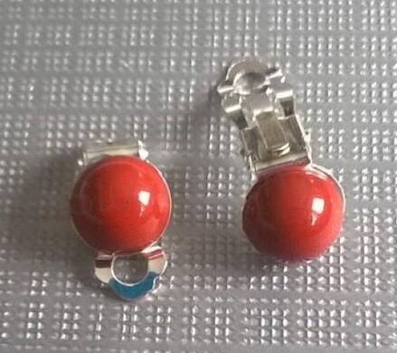 Minerální náušnice klipsy Jaspisové 18,1 x 10 mm (X1199)