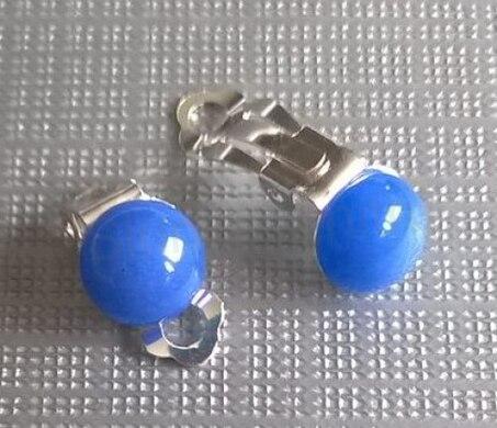 Minerální náušnice klipsy křemen 18,1 x 10 mm (X1201)