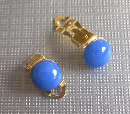 Minerální náušnice klipsy křemen 18,1 x 10 mm (X1202)