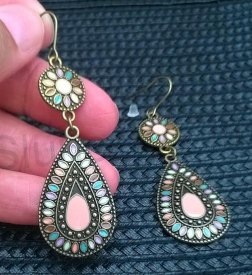 Dlouhé etnické náušnice Bohemia (BB671)