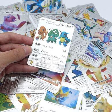 Pokémon stříbrná foliová karta 5 kusů v balení (D699)