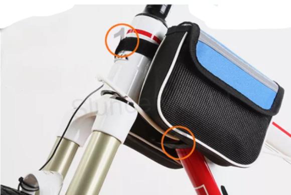 Cyklobrašna na rám kola - modrá (L40)