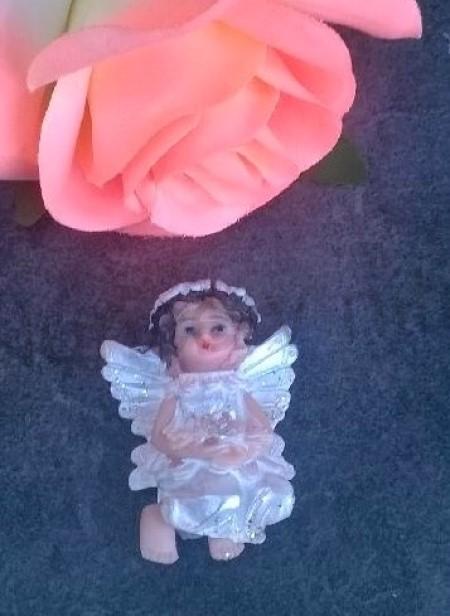 Dekorace, ozdoba Anděl, andílek magnetka (H337)