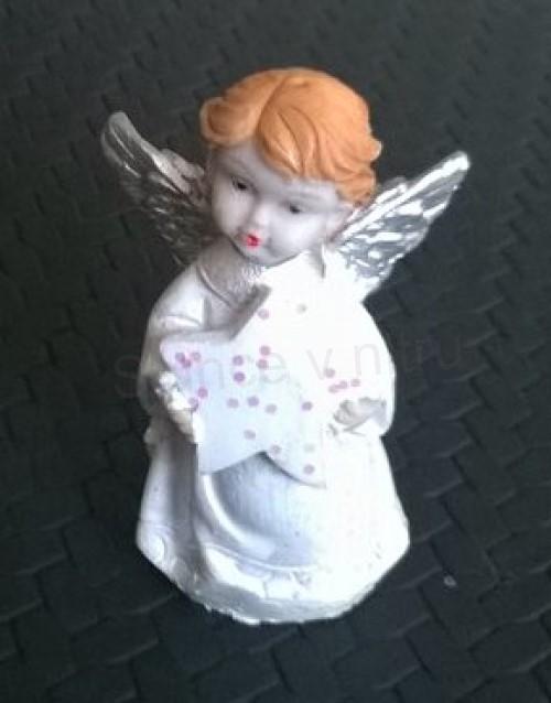 Dekorace, ozdoba Anděl, andílek s hvězdou (H338)