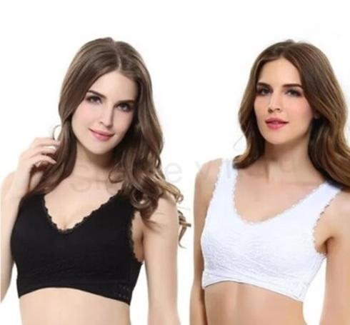 Dámská podprsenka bezkosticová podprsenka s push up efektem velikost M béžová (K162)