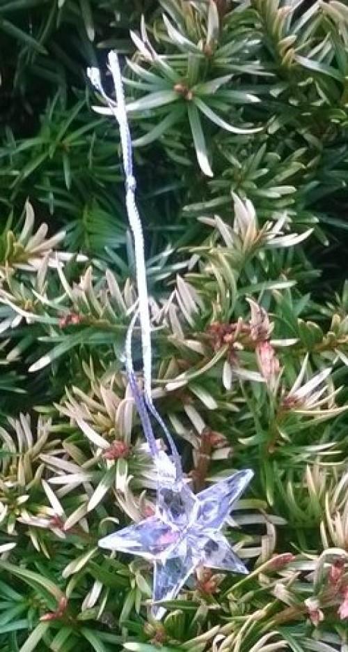 Závěsná ozdoba hvězda, hvězdička 5 ks (V52)