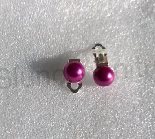 Náušnice klipsy s perleťovou perlou (BB700)