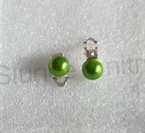 Náušnice klipsy s perleťovou perlou (BB703)