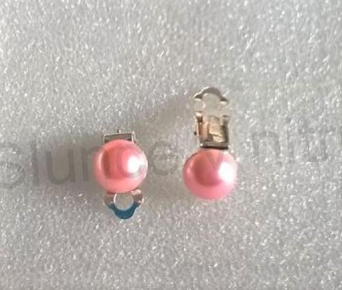 Náušnice klipsy s perleťovou perlou (BB707)