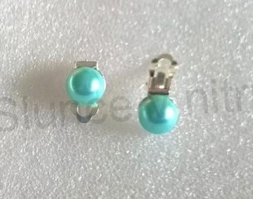 Náušnice klipsy s perleťovou perlou (BB708)