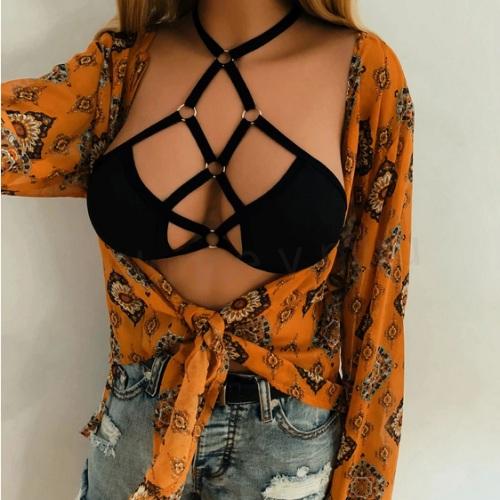 Sexy klecová, bandážová podprsenka velikost S (K170)