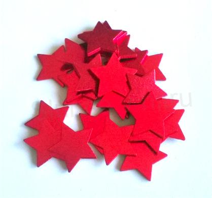 Dřevěné výřezy - hvězdička 3 kusy v baleníl (V84)