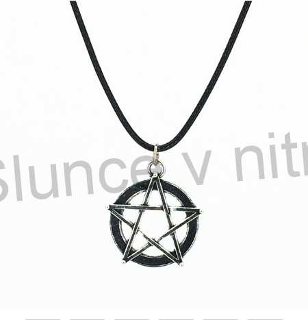 Náhrdelník s přívěškem pentagram, talisman (BD67)