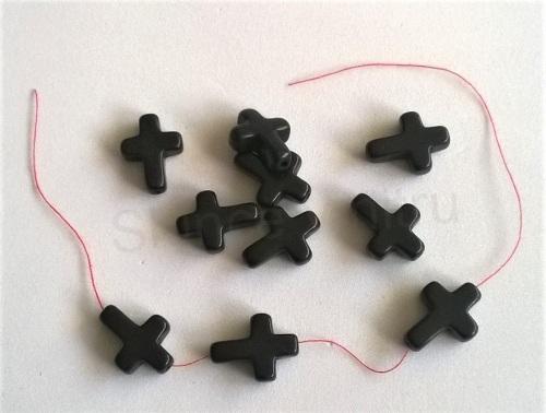 Tyrkysový kříž z minerálů - 20 x 15 mm (X1246)