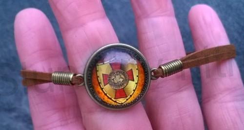 Kožený templářský náramek (BC540)