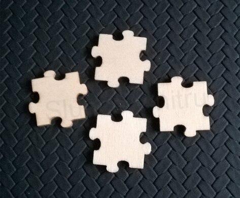 Dřevěné výřezy - ozdoby puzzle (V122)