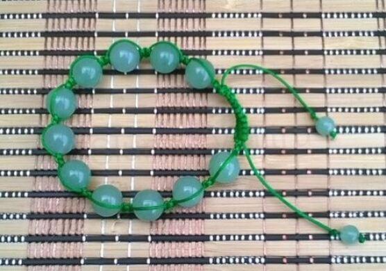 Minerální náramek aventurín zelený shamballa (X1254)