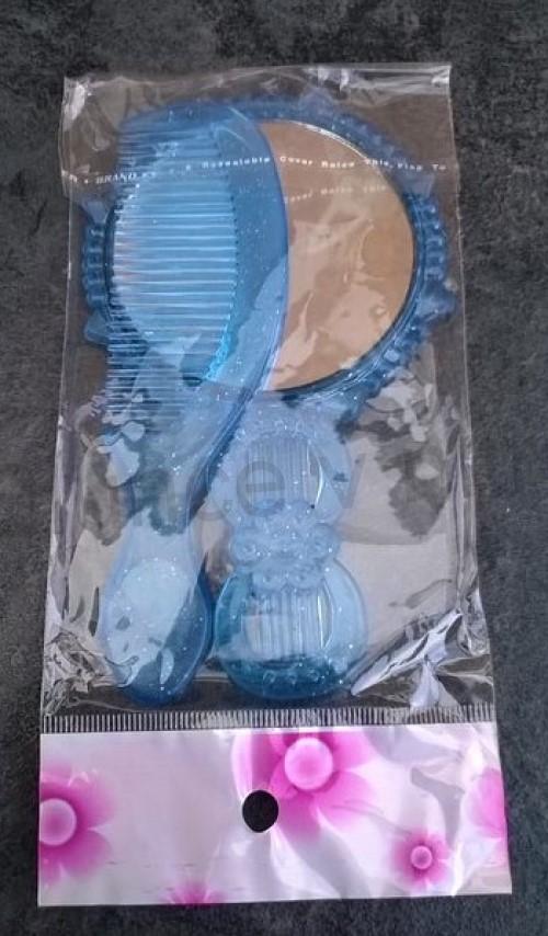 Dívčí sada hřeben se zrcátkem růžové (H391)