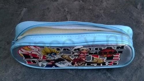 Studenský školní penál  21 x 9 cm Bakugan modrý (E670)