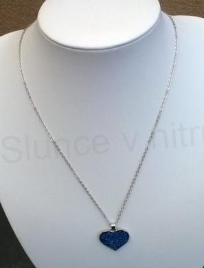 Opálový minerální náhrdelník ve tvaru srdce – strom života (X1285)