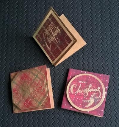 Vánoční jmenovky, kartičky na dárky a lepící čtvereček (V130)