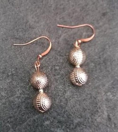 Visací pokovené náušnice (BB718)