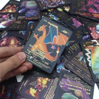 Pokemon černá foliová karta 5 ks/bal (D707)