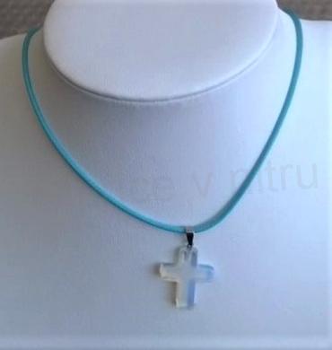 Minerální náhrdelník Opalit kříž (X1364)