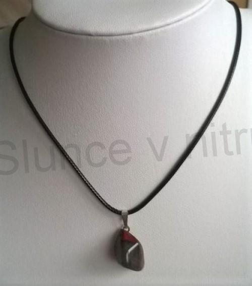 Náhrdelník přívěšek s heliotropem (X1375)