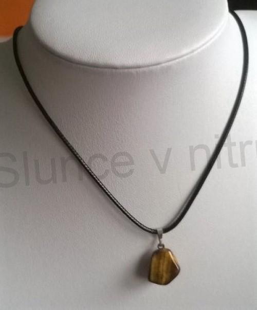 Náhrdelník přívěšek s tygřím okem (X1376)