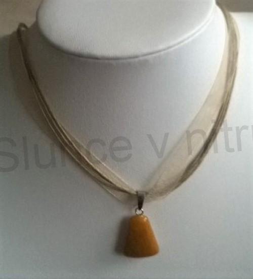 Náhrdelník přívěšek nefrit (X1384)