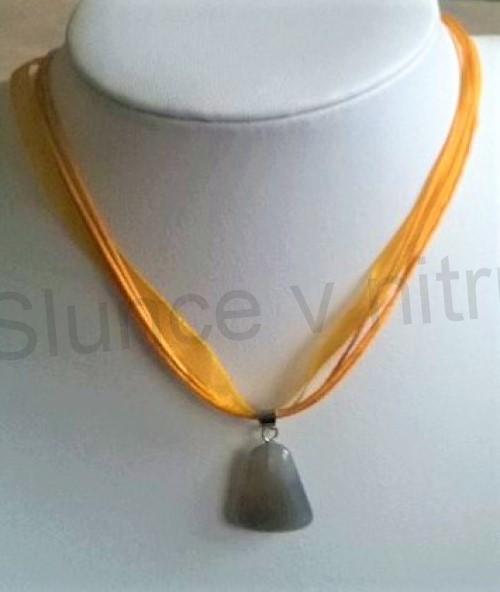 Náhrdelník přívěšek s achátem (X1390)
