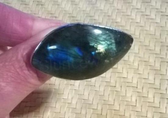 Nastavitelný minerální prsten labradorit (X1450)