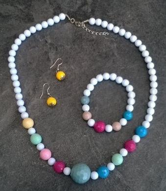 Dívčí sada. set šperků 3 ks 2 barvy (H438)