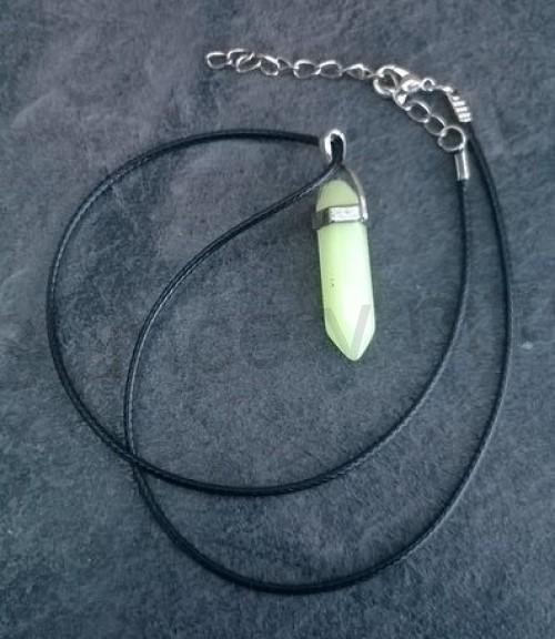 Náhrdelník přívěšek s jadeitem luminus (X1464)