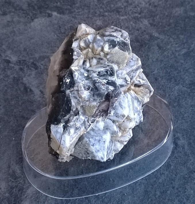 Drúza Morionu s ametystem 78 g (Česká Republika) (X1461)