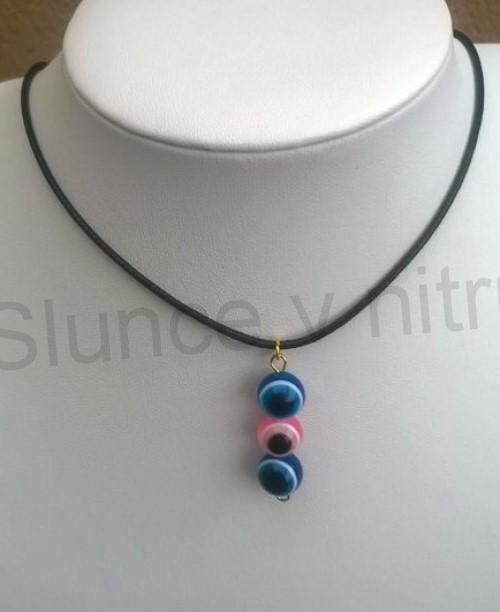 Náhrdelník s příveškem oka, Hamsa (BD650)
