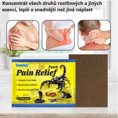 Originální Náplast na extrakci čínského štíra jedu pro úlevu od bolesti při revmatoidní artritidě a jiné bolesti 8 kusů (F51)