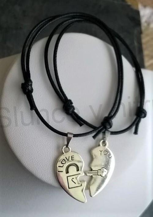 Náremek na ruku pro páry půlené srdce (BC551)