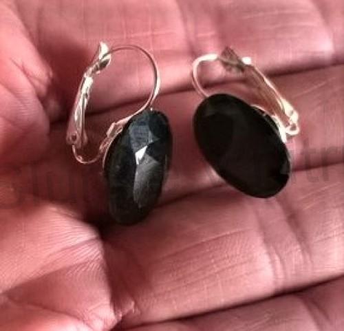 Visací náušnice s krystalem (BB738)