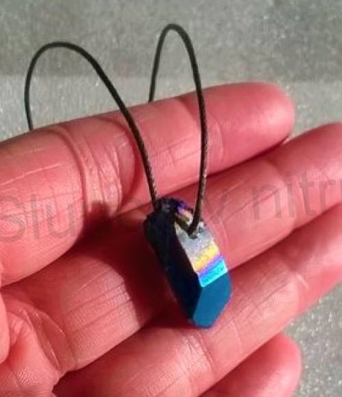 Minerální náhrdelník Aqua Aura Titanium (X1481)