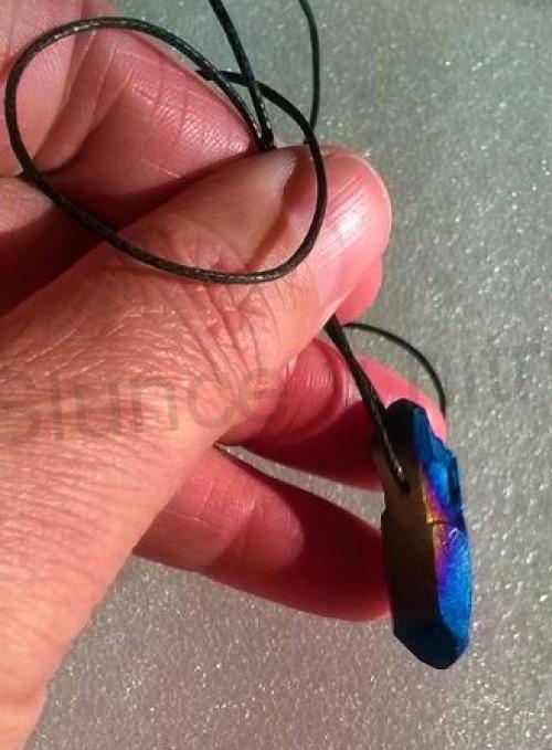 Minerální náhrdelník Aqua Aura Titanium (X1484)