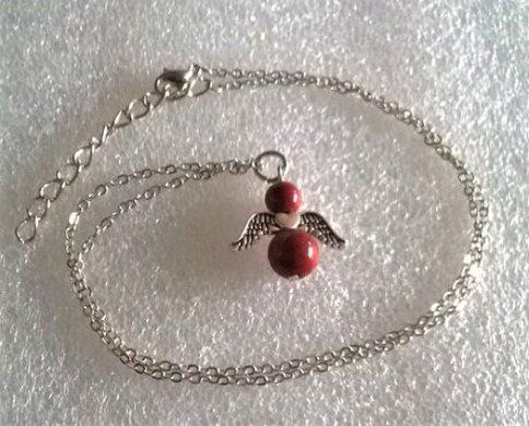 Minerální náhrdelník Anděl – jaspis hnědý (X1496)