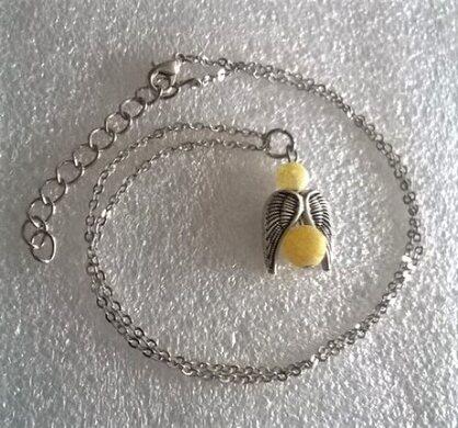 Minerální náhrdelník Anděl – achát dračí (X1499)