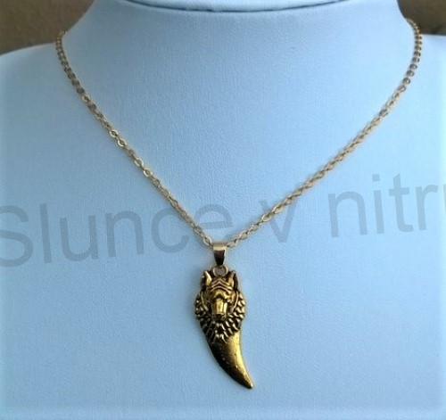 Náhrdelník s přívěškem Vlčího zubu (BD678)