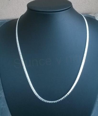 Pozlacený, postříbřený hadí řetízek - 3,9 mm, 52 cm (Y13)