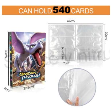 Album na pokemon karty velký - 540 karet číslo 7 (D715)