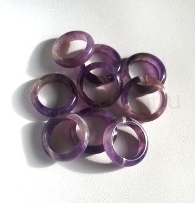 Minerální prsten ametyst velikost 60 s menší vadou 2 (X1557)