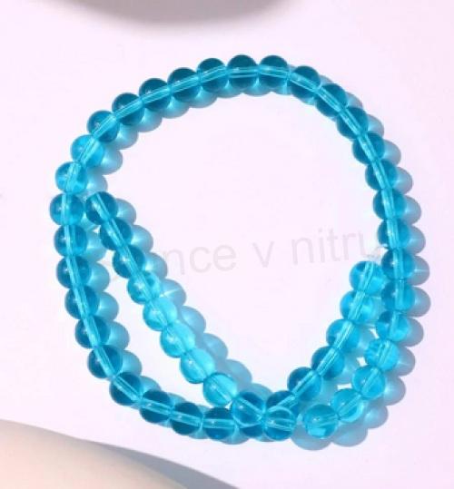 Skleněné modré korálky 8 mm (AC285)