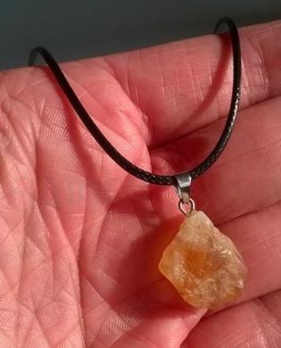 Minerální náhrdelník citrín (Brazílie) (X1560)